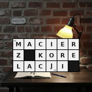 Hasło krzyżówkowe macierz korelacji - macierz korelacji – rozwiązanie, synonimy, podpowiedzi i definicje krzyżówkowe